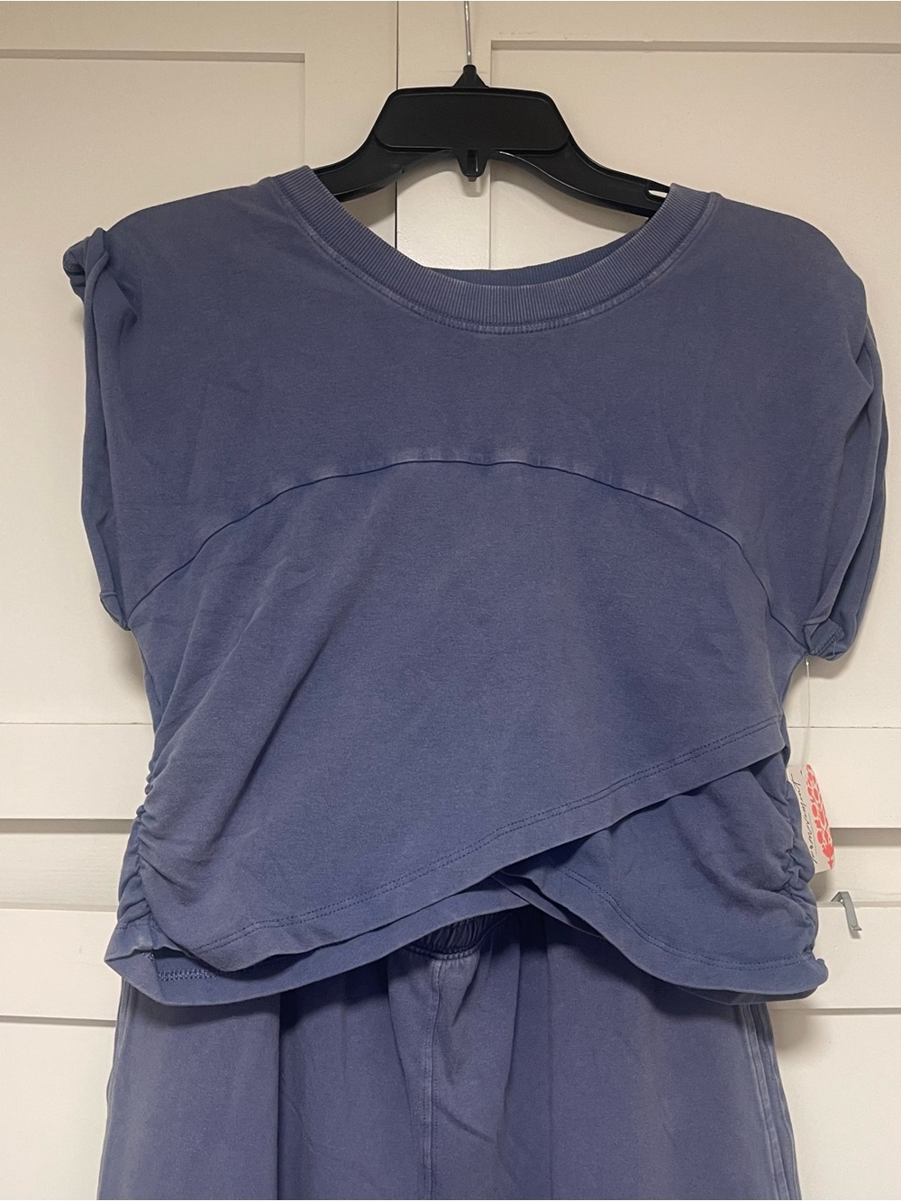 NWT Free People x FP Movement Hot Shot Logo Crossover Set in Blue Indigo Sz L - Picture 3 of 11